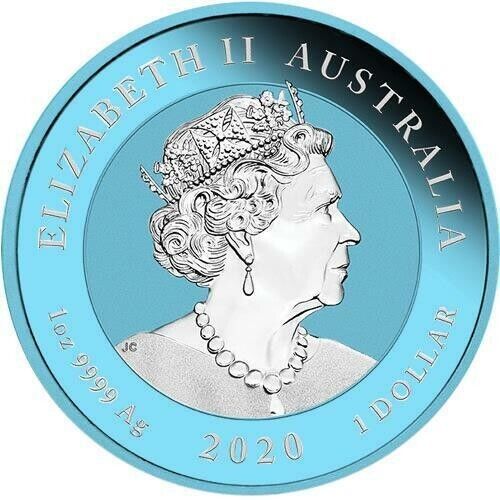 1 Oz Silver Coin 2020 $1 Australia Guardian Lions Pixiu - Rainbow Light-classypw.com-2