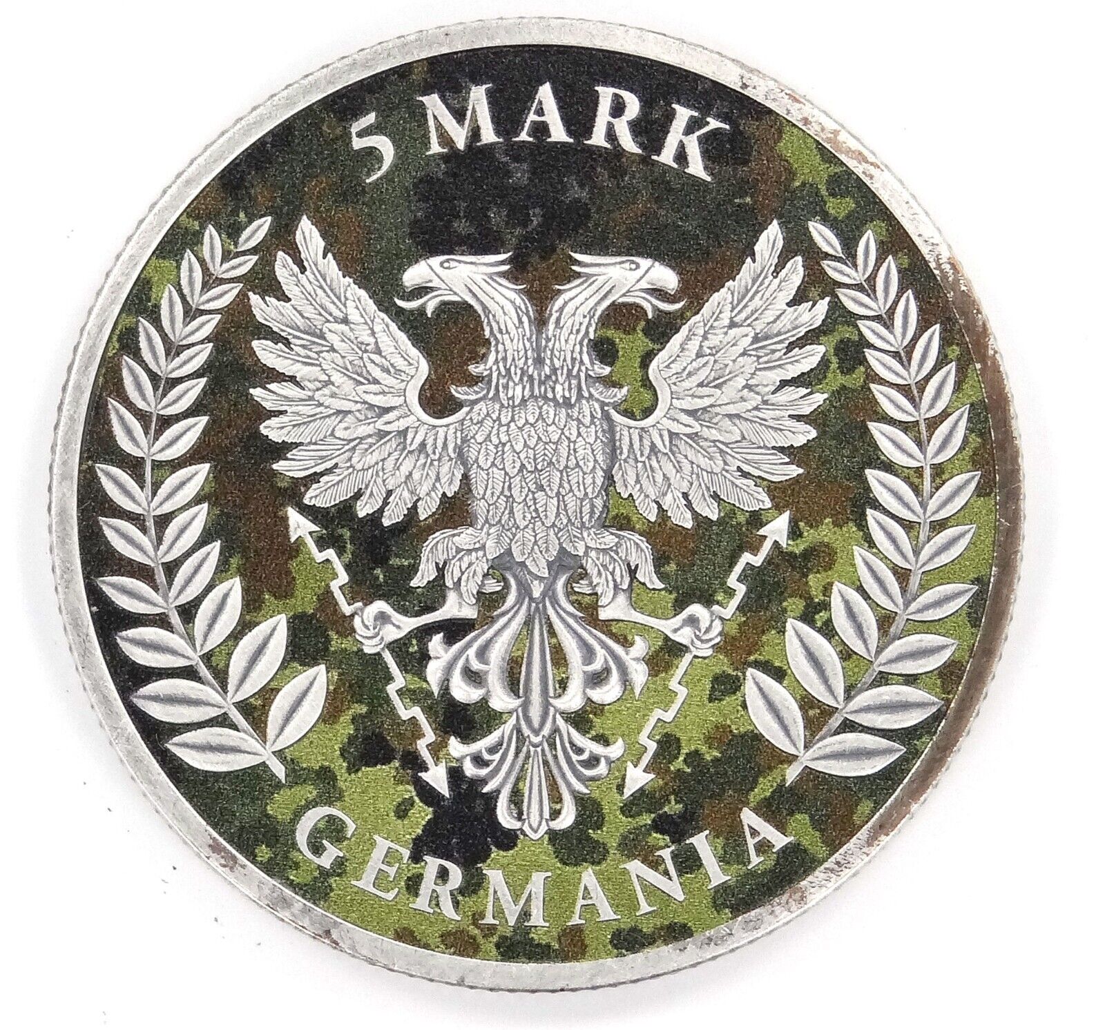 1 Oz Silver Coin 2020 5 Mark Germania Camouflage Edition - Berlin-classypw.com-2