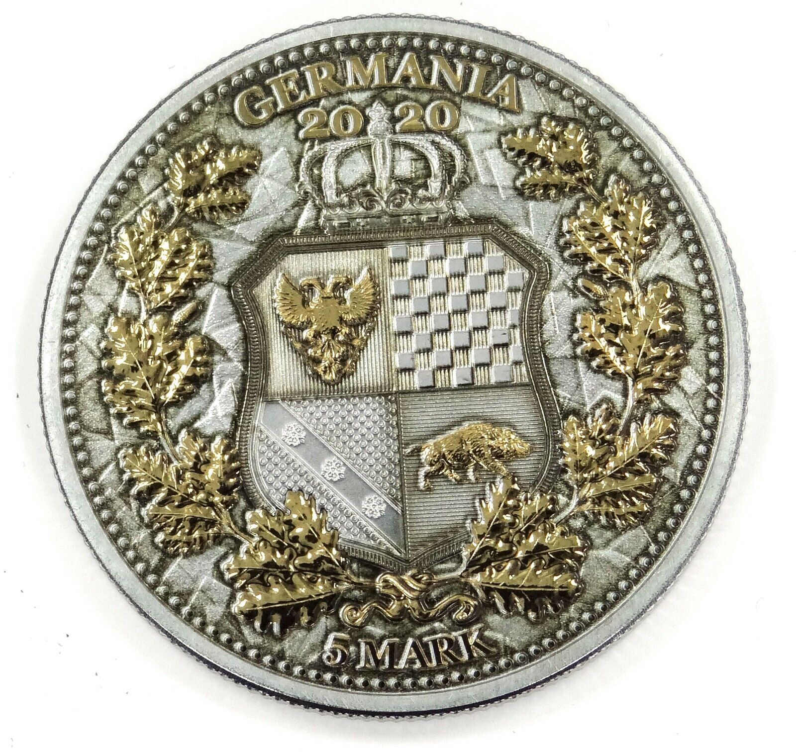 1 Oz Silver Coin 2020 5 Mark Italia & Germania Allegories - Funky