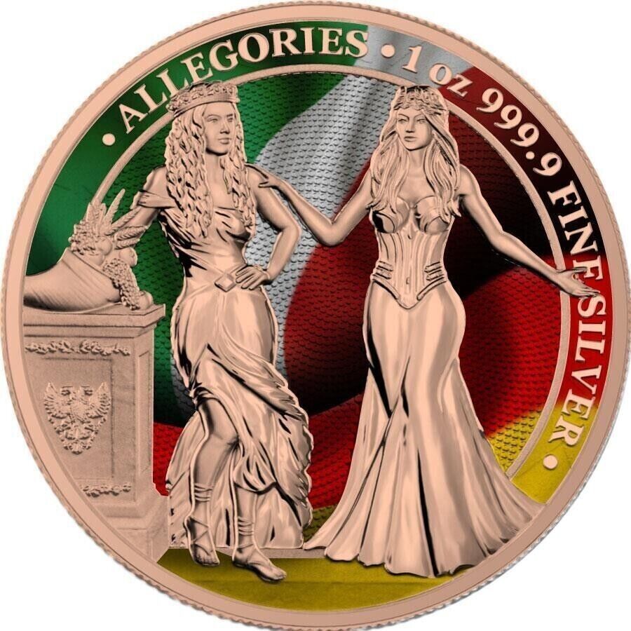 10 - 1 Oz Silver Coin 2020 5 Mark Italia u0026 Germania Allegories - Full -  classypw.com