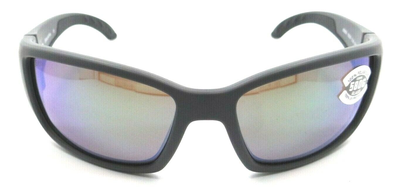 Costa Del Mar Sunglasses Blackfin 62-17-120 Matte Gray / Green Mirror 580G Glass-0097963554206-classypw.com-1