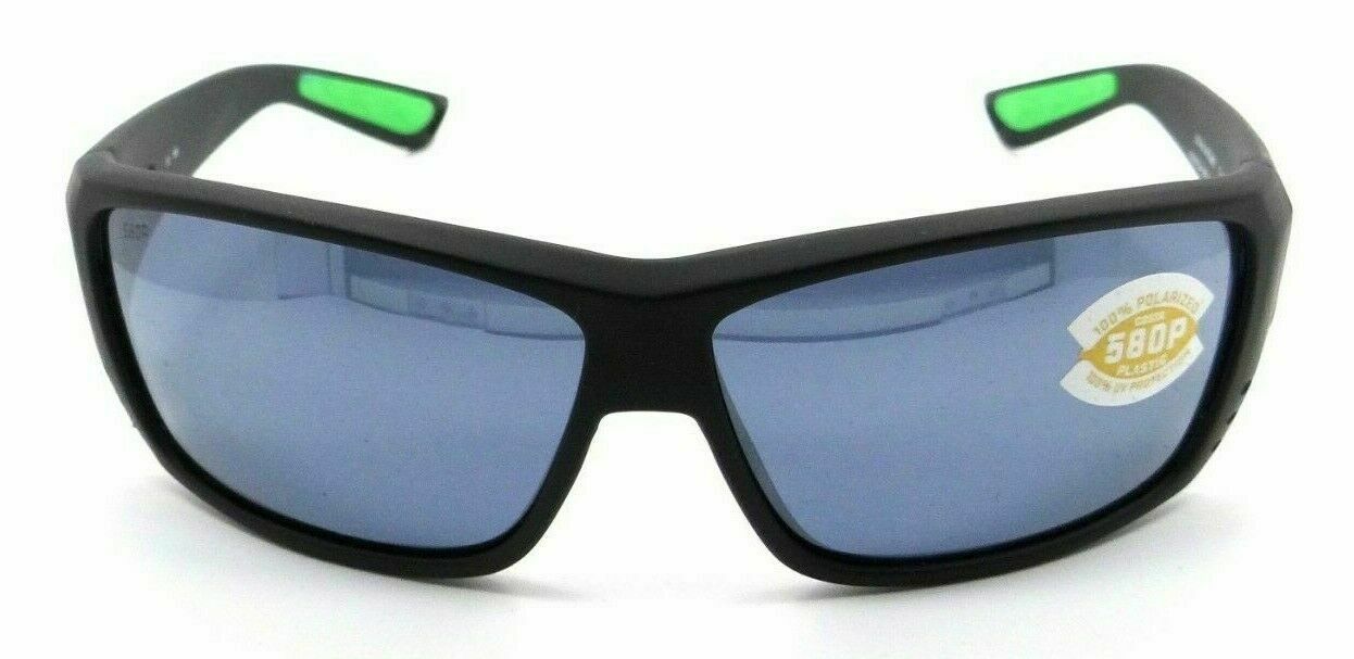 Costa Del Mar Sunglasses Cat Cay Matte Black Green Logo /Gray Silver Mirror 580P-097963667012-classypw.com-1