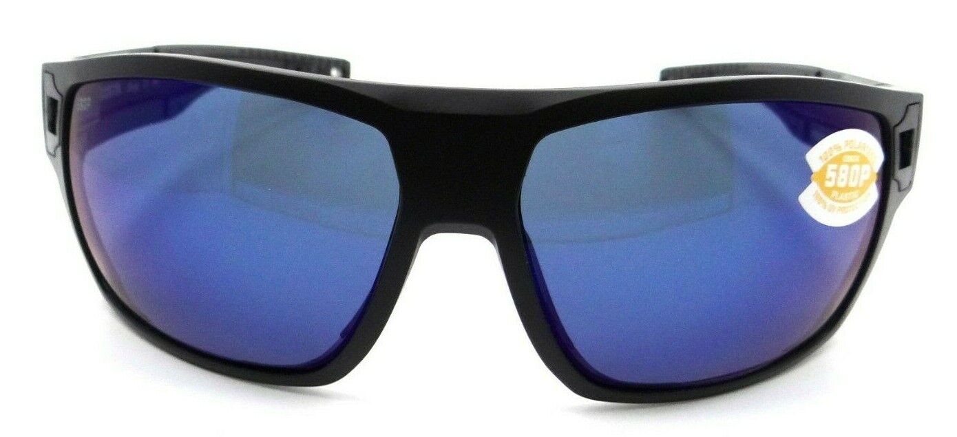 Costa Del Mar Sunglasses Diego 62-14-113 Matte Black / Blue Mirror 580P-0097963837576-classypw.com-1