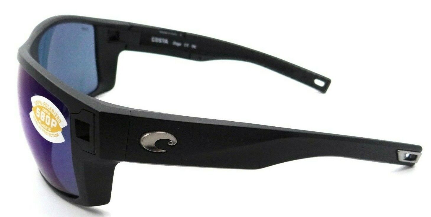 Costa Del Mar Sunglasses Diego 62-14-113 Matte Black / Blue Mirror 580P-0097963837576-classypw.com-3