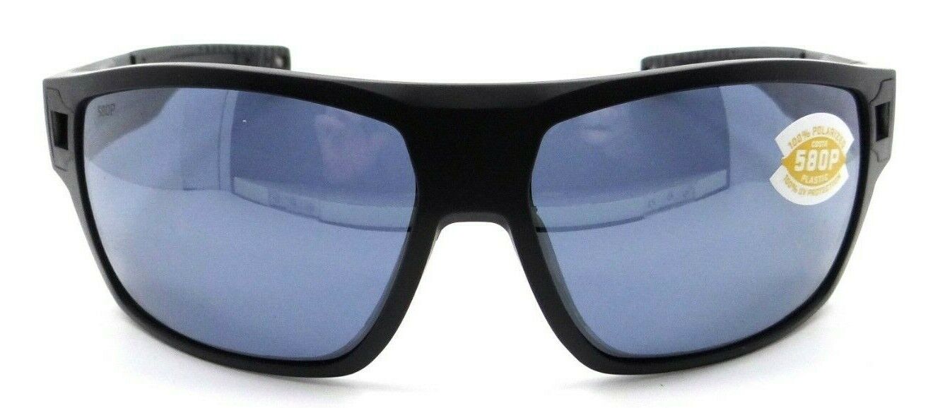 Costa Del Mar Sunglasses Diego 62-15-117 Matte Black / Gray Silver Mirror 580P-097963874144-classypw.com-1