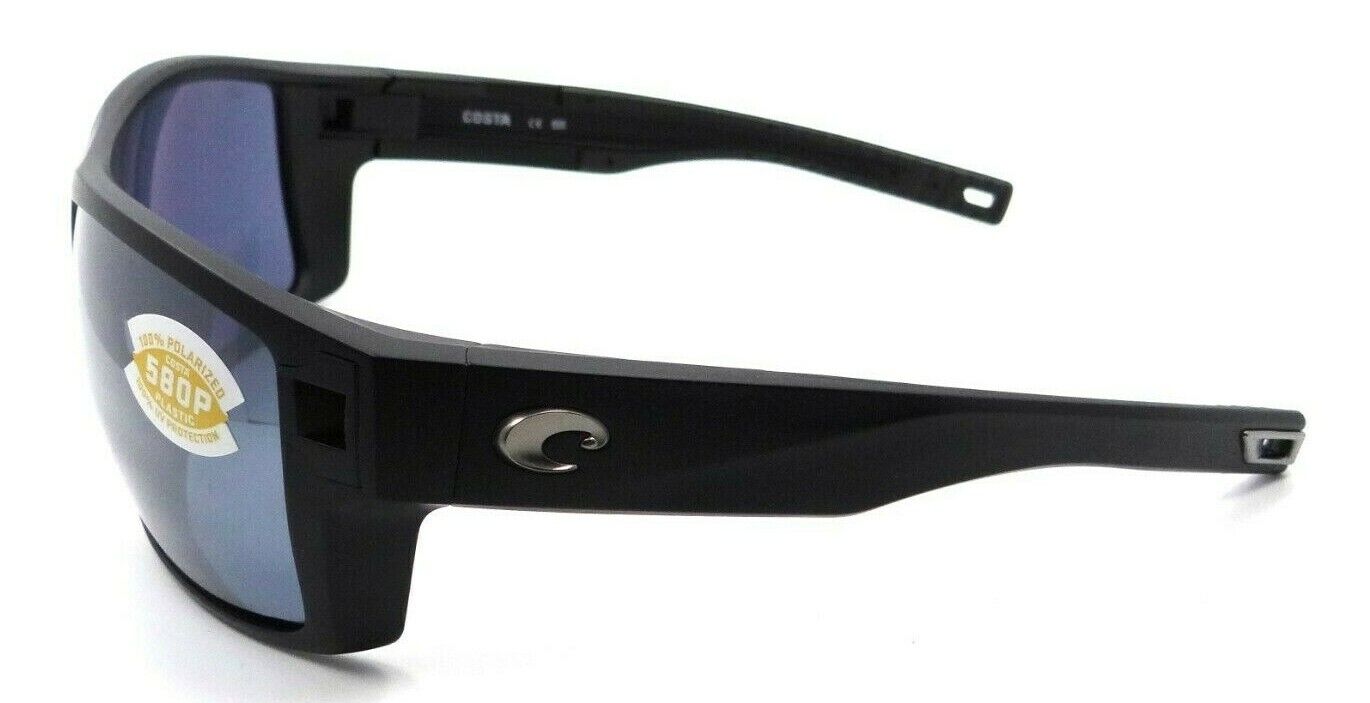 Costa Del Mar Sunglasses Diego 62-15-117 Matte Black / Gray Silver Mirror 580P-097963874144-classypw.com-3