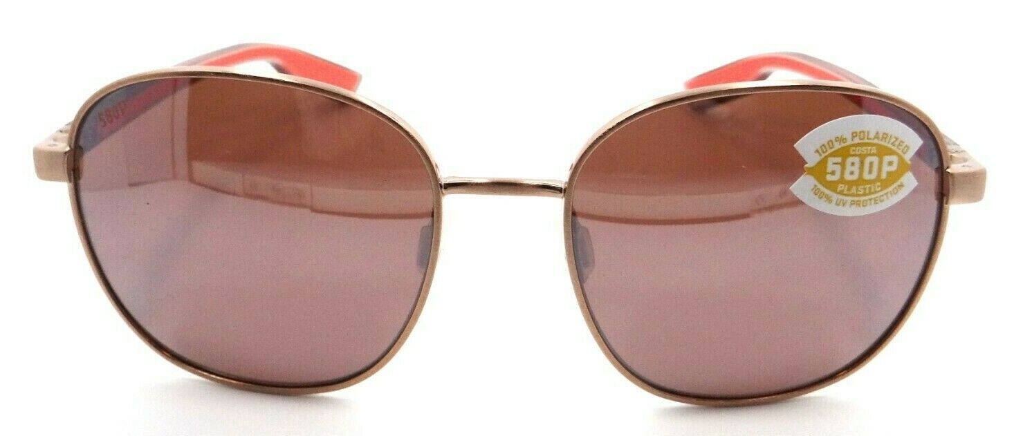 Costa Del Mar Sunglasses Egret 55-18-133 Rose Gold / Copper Silver Mirror 580P-097963843959-classypw.com-1