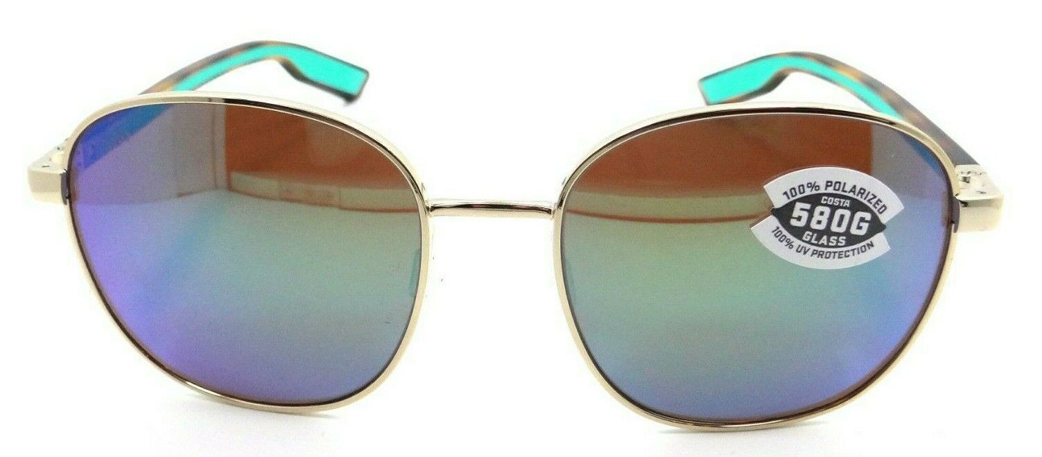 Costa Del Mar Sunglasses Egret 55-18-133 Shiny Gold / Green Mirror 580G Glass-097963843874-classypw.com-1