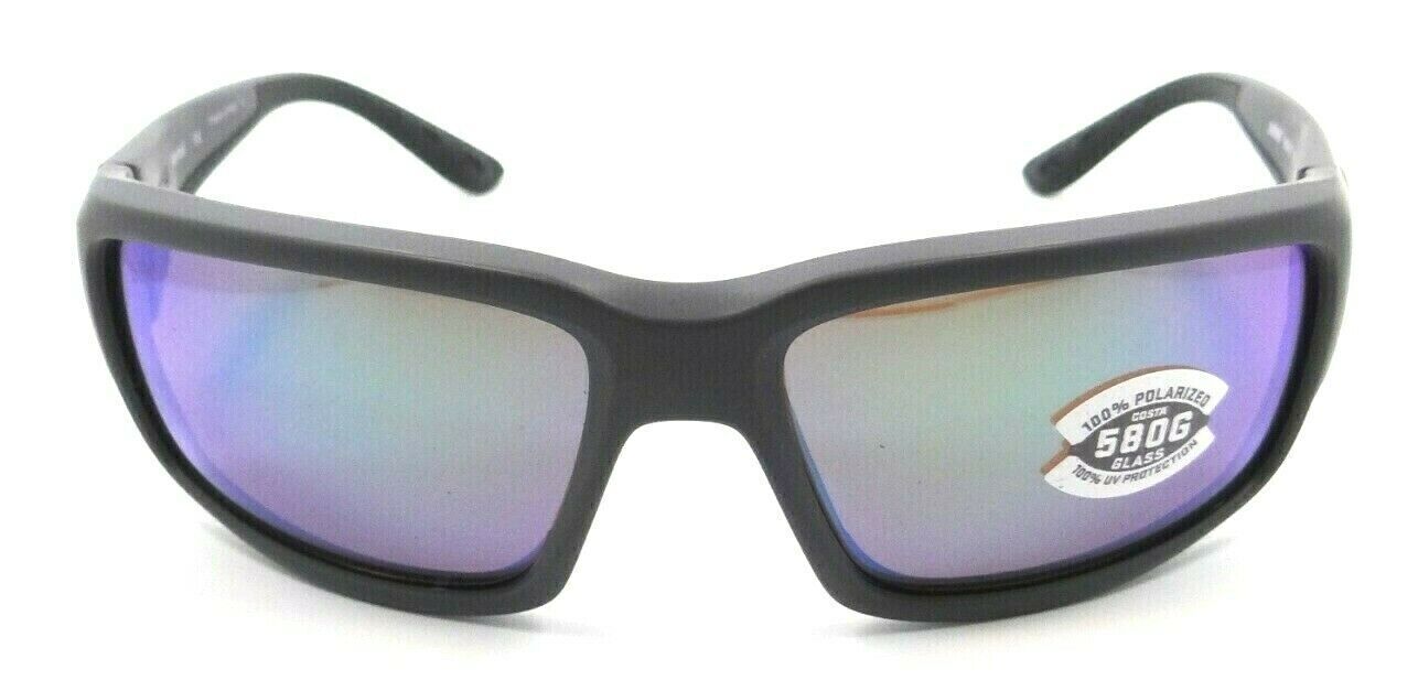 Costa Del Mar Sunglasses Fantail 59-14-127 Matte Gray / Green Mirror 580G Glass-97963554749-classypw.com-1