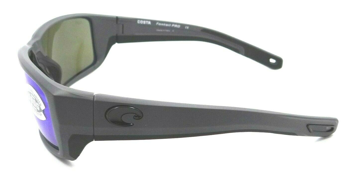 Costa Del Mar Sunglasses Fantail Pro 60-15-120 Matte Grey / Blue Mirror 580G-0097963887502-classypw.com-3