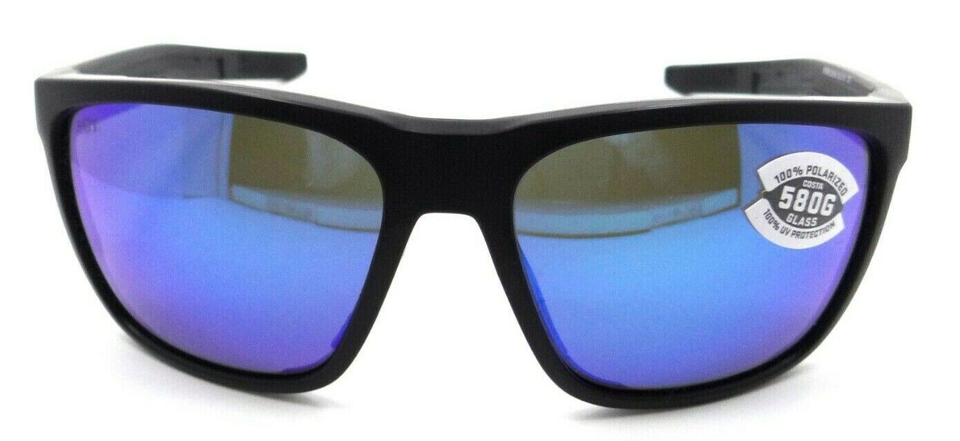 Costa Del Mar Sunglasses Ferg 59-16-125 Matte Black / Blue Mirror 580G Glass-0097963844116-classypw.com-1