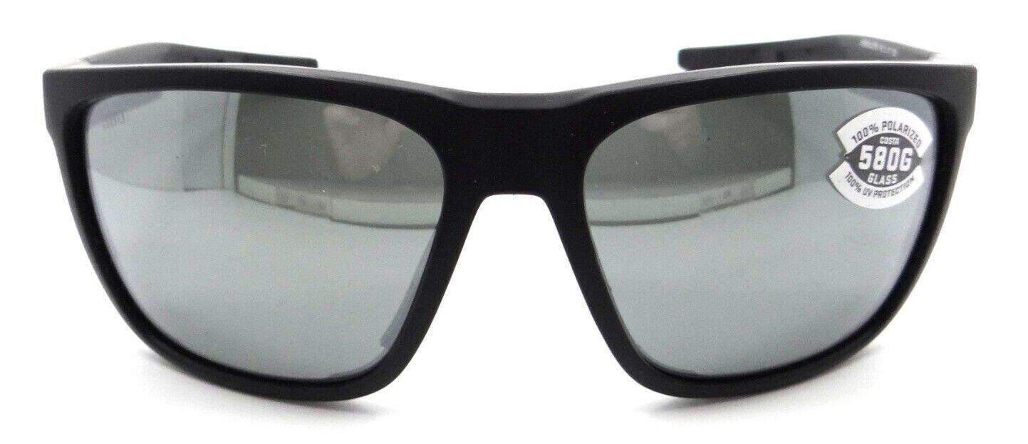 Costa Del Mar Sunglasses Ferg 59-16-125 Matte Black / Gray Silver Mirror 580G-0097963844123-classypw.com-1