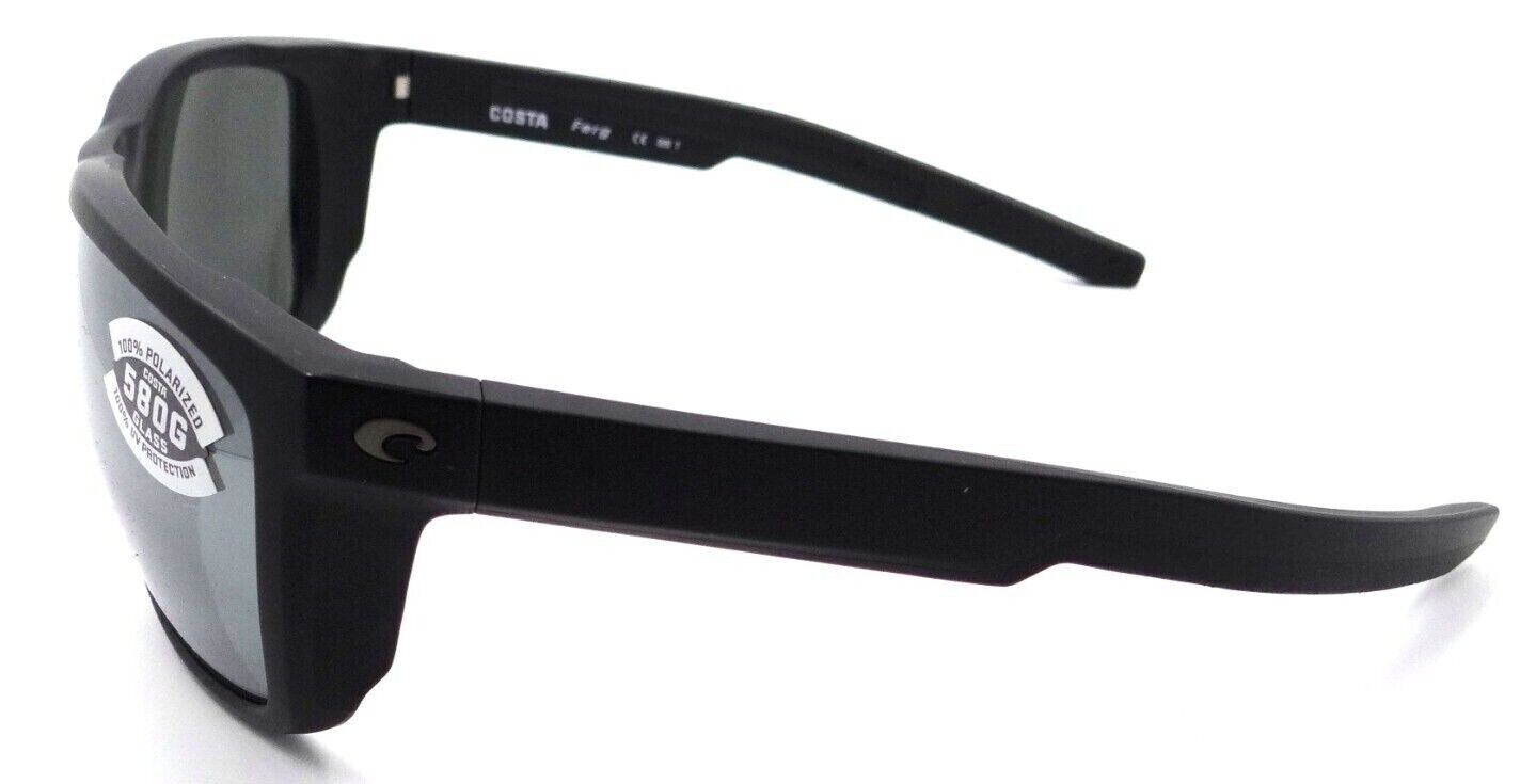 Costa Del Mar Sunglasses Ferg 59-16-125 Matte Black / Gray Silver Mirror 580G-0097963844123-classypw.com-3