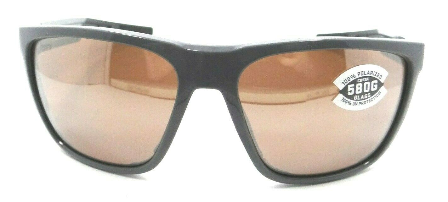 Costa Del Mar Sunglasses Ferg 59-16-125 Shiny Gray / Copper Silver Mirror 580G-0097963844277-classypw.com-1