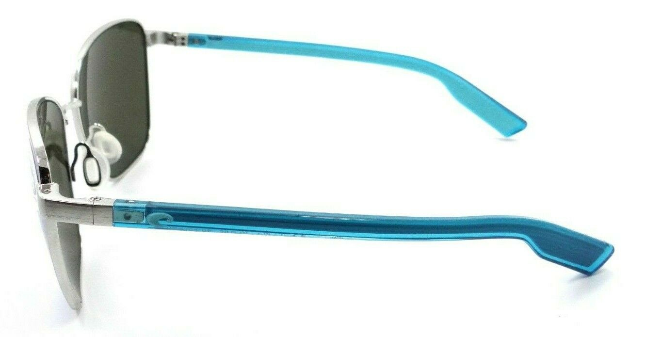 Costa Del Mar Sunglasses Paloma 58-16-133 Brushed Silver / Blue Mirror 580G-097963846752-classypw.com-3