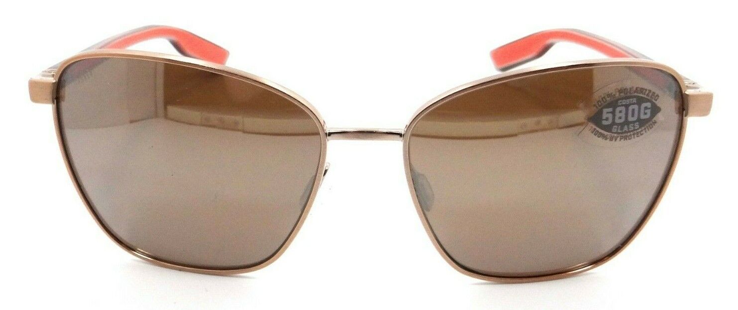 Costa Del Mar Sunglasses Paloma Brushed Rose Gold / Copper Silver Mirror 580G-097963846707-classypw.com-1