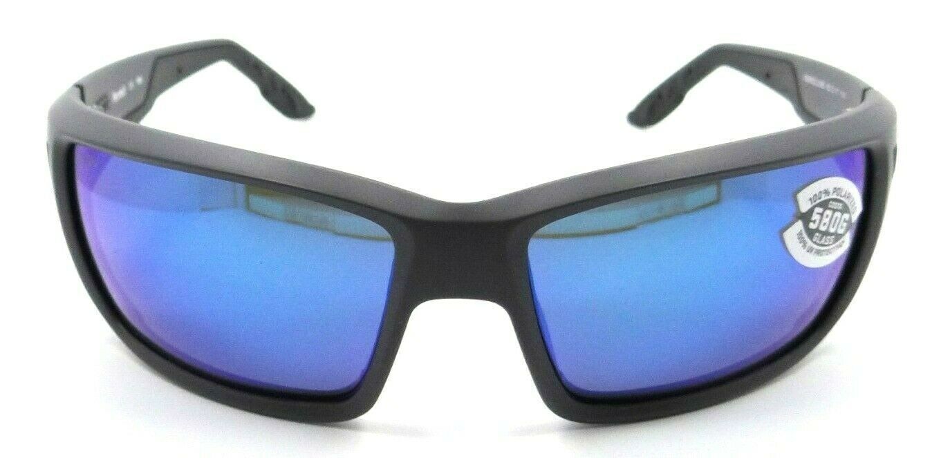 Costa Del Mar Sunglasses Permit 62-17-114 Matte Gray / Blue Mirror 580G Glass-0097963555661-classypw.com-1