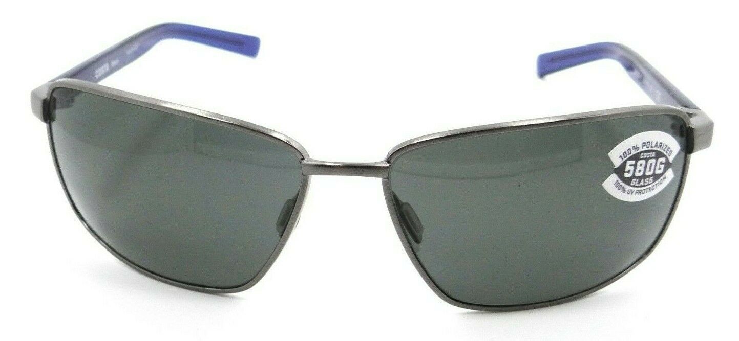 Costa Del Mar Sunglasses Ponce 63-15-130 Brushed Gunmetal / Gray 580G Glass-0097963820493-classypw.com-1