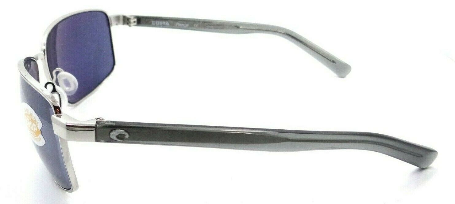 Costa Del Mar Sunglasses Ponce 63-15-130 Shiny Silver / Gray Silver Mirror 580P-0097963820486-classypw.com-3