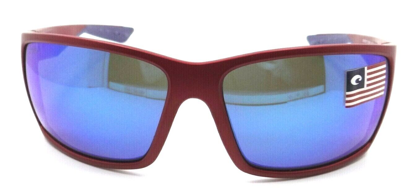 Costa Del Mar Sunglasses Reefton 64-15-112 Matte USA Red / Blue Mirror 580G-0097963855884-classypw.com-1