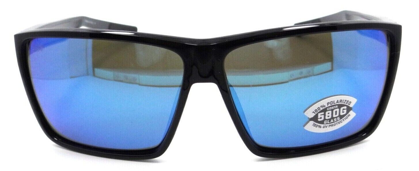 Costa Del Mar Sunglasses Rincon 63-11-140 Shiny Black / Blue Mirror 580G Glass-0097963652353-classypw.com-1