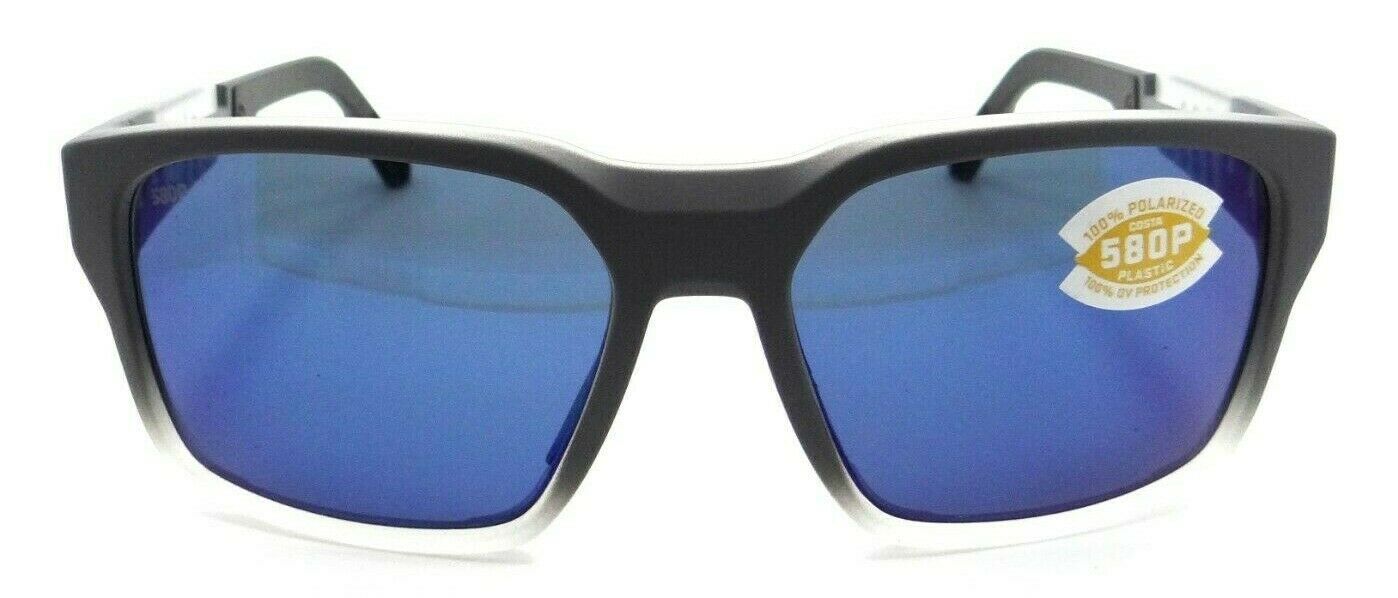 Costa Del Mar Sunglasses Tailwalker 56-17-120 Matte Fog Gray / Blue Mirror 580P-0097963844833-classypw.com-2