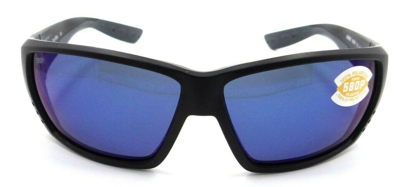 Costa Del Mar Sunglasses Tuna Alley 62-11-125 Matte Black / Blue Mirror 580P-097963517010-classypw.com-1