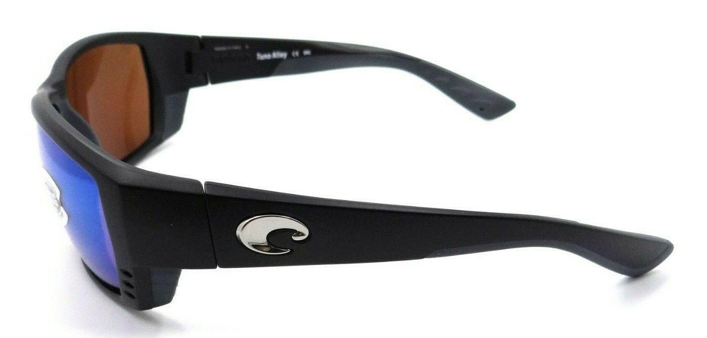 Costa Del Mar Sunglasses Tuna Alley 62-11-125 Matte Black / Green Mirror 580G-0097963497794-classypw.com-3