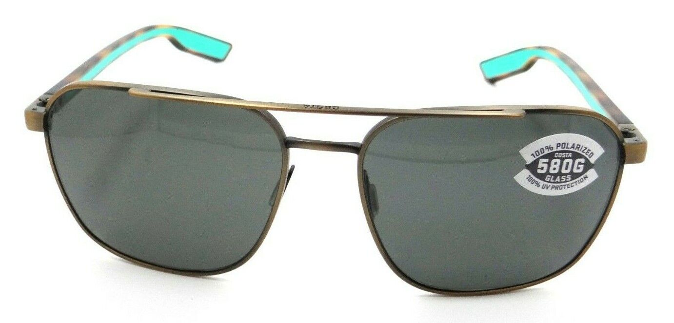 Costa Del Mar Sunglasses Wader 58-16-140 Antique Gold / Gray 580G Glass-0097963844857-classypw.com-1