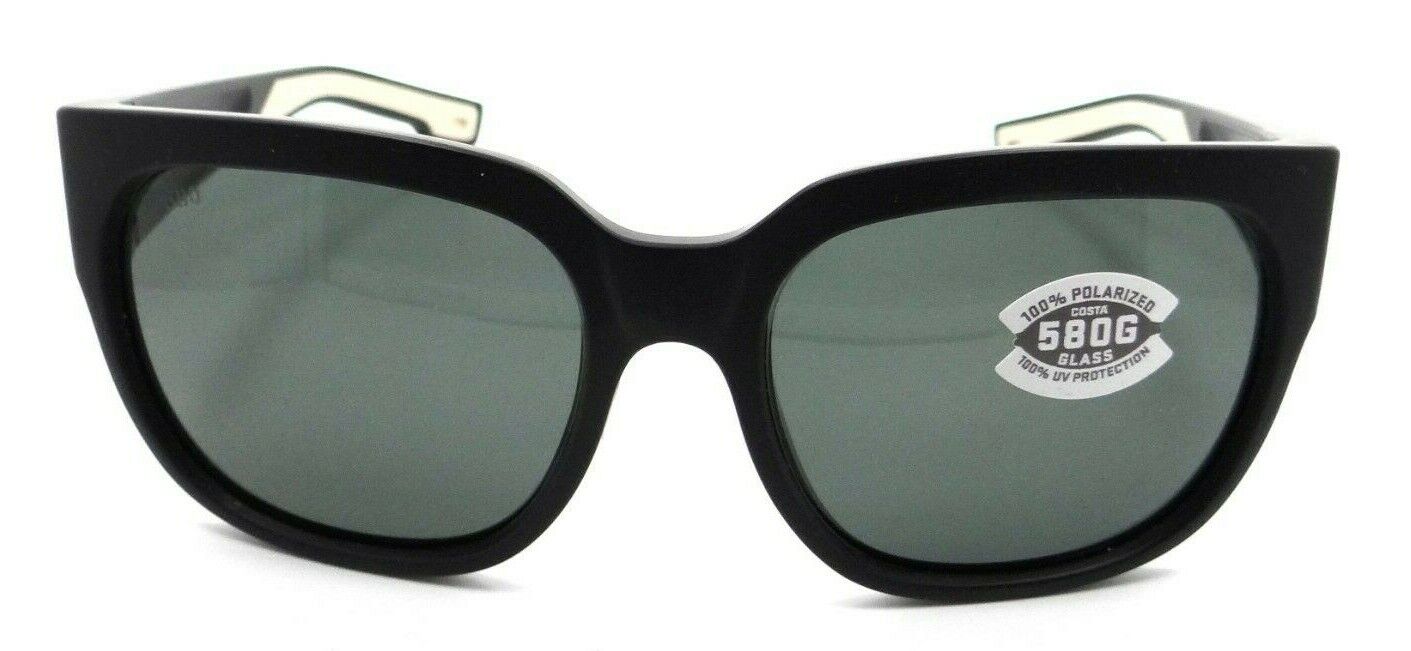 Costa Del Mar Sunglasses Waterwoman 2 II 58-18-132 Matte Black / Gray 580G Glass-097963845144-classypw.com-1