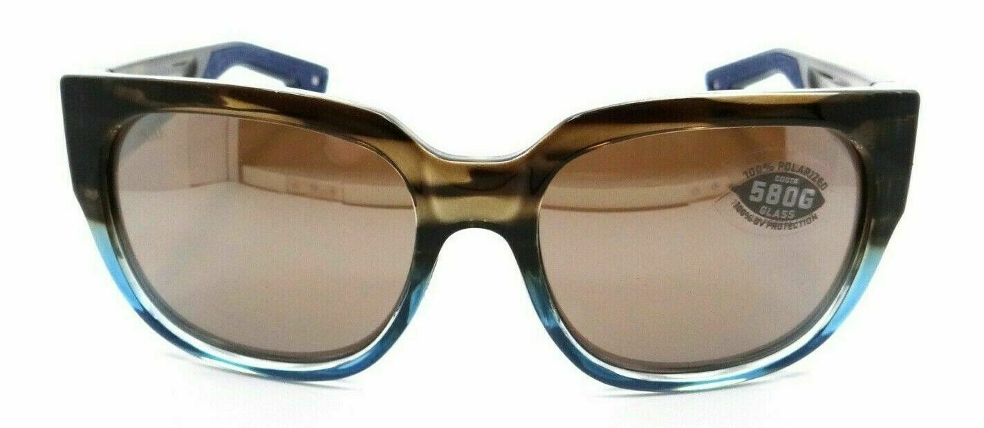 Costa Del Mar Sunglasses Waterwoman Shiny Wahoo /Copper Silver Mirror 580G Glass-097963818841-classypw.com-1