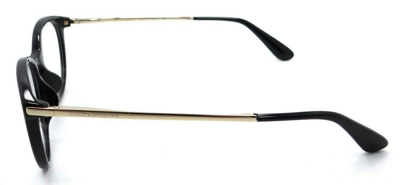 Dolce & Gabbana Eyeglasses Frames DG 3242F 501 50-18-145 Black / Gold Asian Fit-8053672501780-classypw.com-3