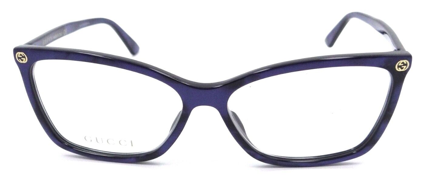 Gucci Eyeglasses Frames GG0025O 005 56-14-140 Blue Made in Italy-889652048345-classypw.com-1