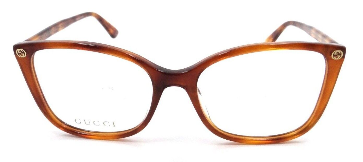 Gucci Eyeglasses Frames GG0026O 006 53-17-140 Havana Made in Italy-889652123066-classypw.com-1