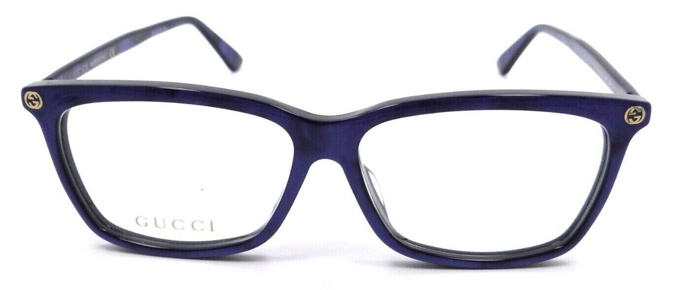 Gucci Eyeglasses Frames GG0042OA 004 55-13-145 Blue Made in Italy-889652050324-classypw.com-2