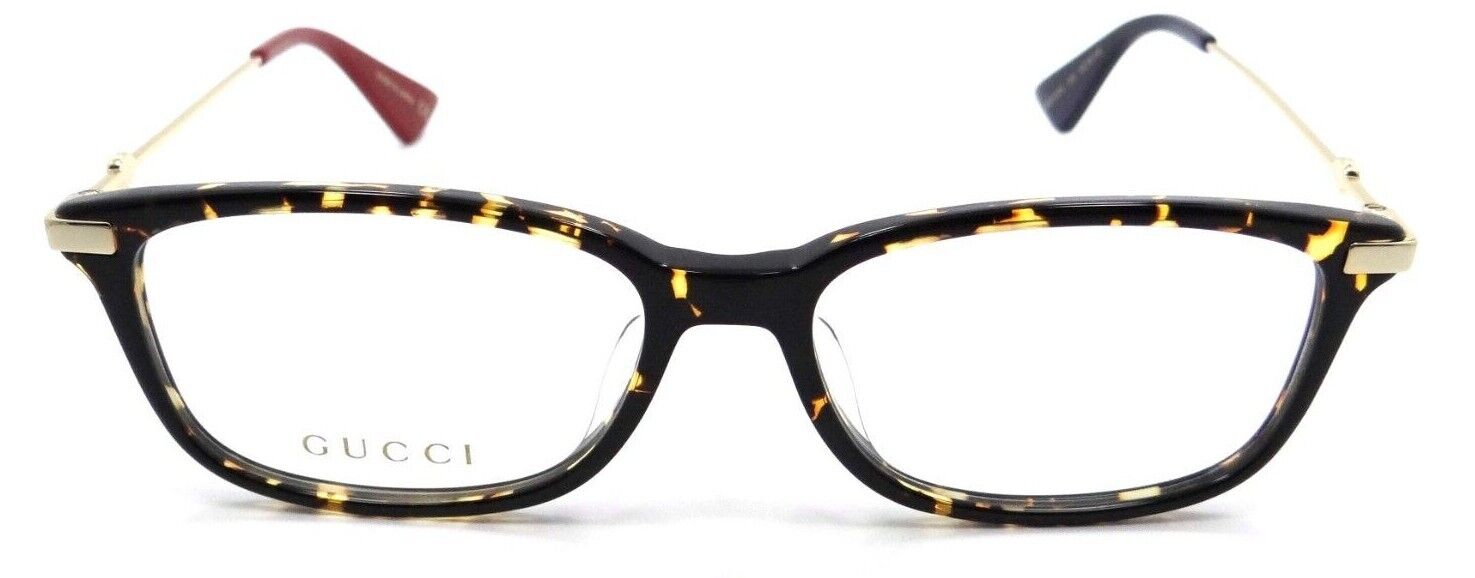 Gucci Eyeglasses Frames GG0112OA 003 53-16-145 Havana / Gold Made in Japan-889652078533-classypw.com-1