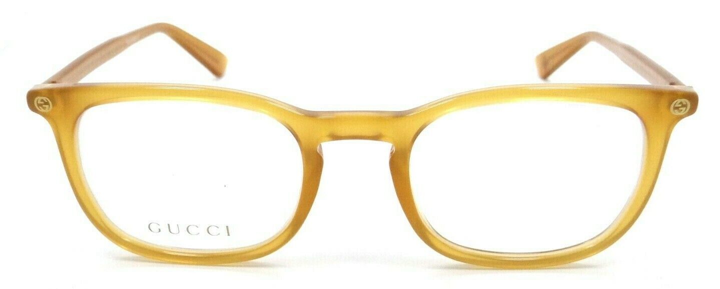 Gucci Eyeglasses Frames GG0122O 004 50-21-145 Yellow Made in Italy-889652076829-classypw.com-1