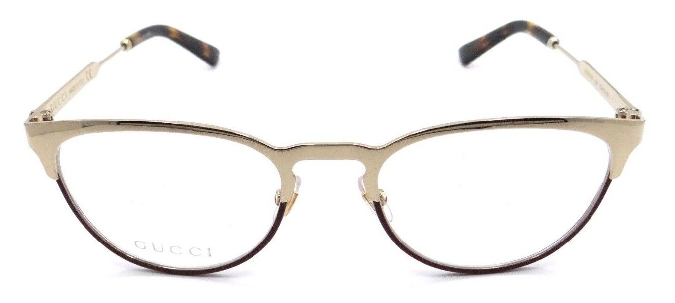 Gucci Eyeglasses Frames GG0134 004 52-19-140 Gold Made in Italy-889652076959-classypw.com-1