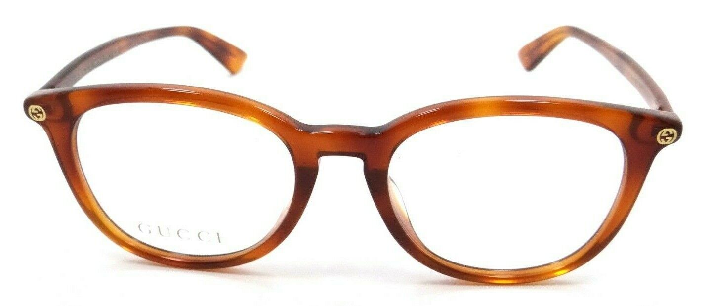 Gucci Eyeglasses Frames GG0155OA 006 49-18-145 Havana Made in Italy-889652171548-classypw.com-2