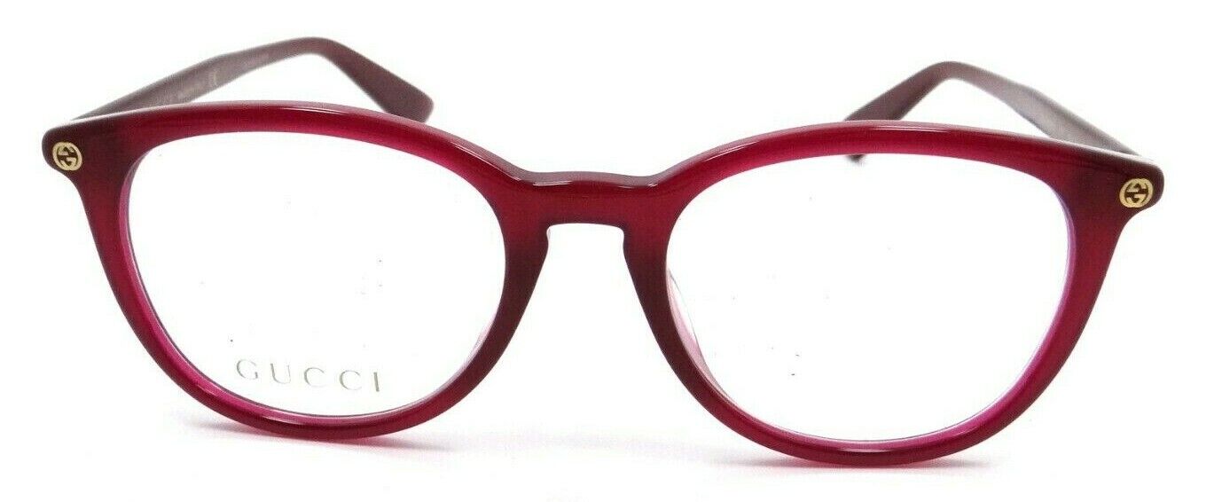 Gucci Eyeglasses Frames GG0155OA 017 49-18-145 Burgundy Made in Italy-889652171555-classypw.com-1