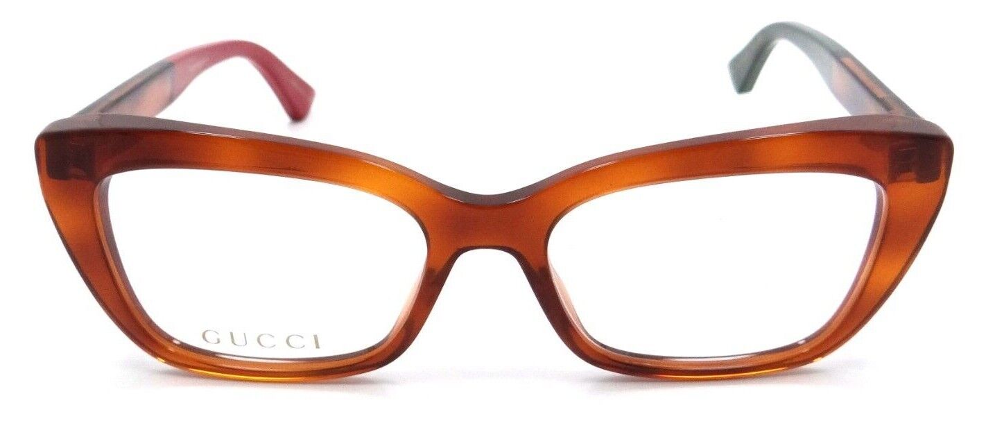 Gucci Eyeglasses Frames GG0165O 004 51-17-140 Havana Made in Italy-889652089003-classypw.com-1