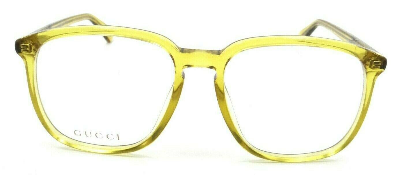 Gucci Eyeglasses Frames GG0250O 006 55-17-145 Yellow Made in Italy-889652125404-classypw.com-1