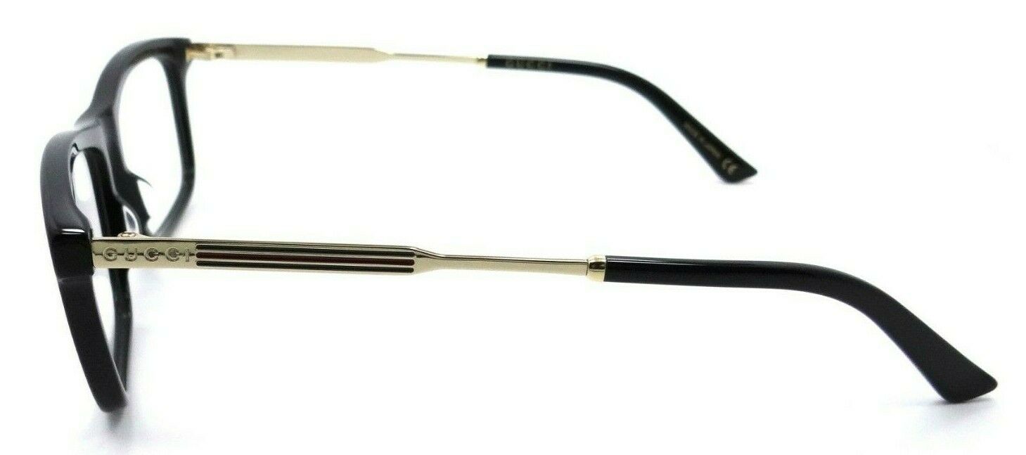 Gucci Eyeglasses Frames GG0302O 001 54-16-150 Black - Gold Made in Japan-889652128573-classypw.com-3