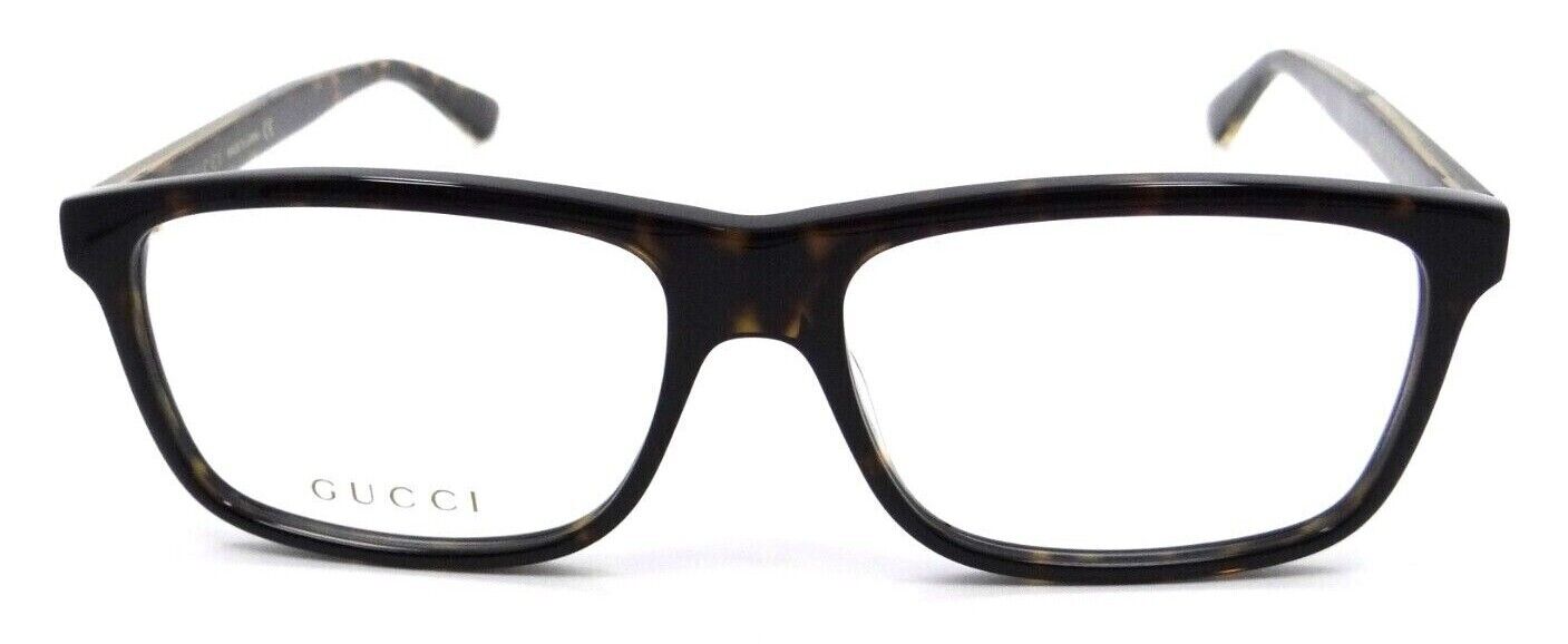 Gucci Eyeglasses Frames GG0384O 005 57-16-145 Havana Made in Japan-889652176758-classypw.com-1