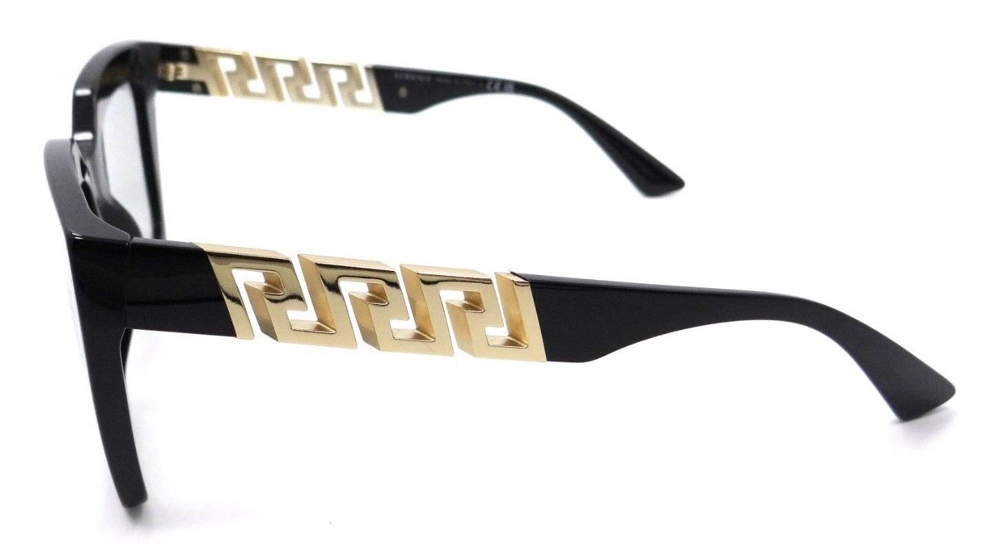VERSACE Sunglasses VE4420 GB1/AL Black Light Grey Monogram Silver AUTHENTIC  8056597660075